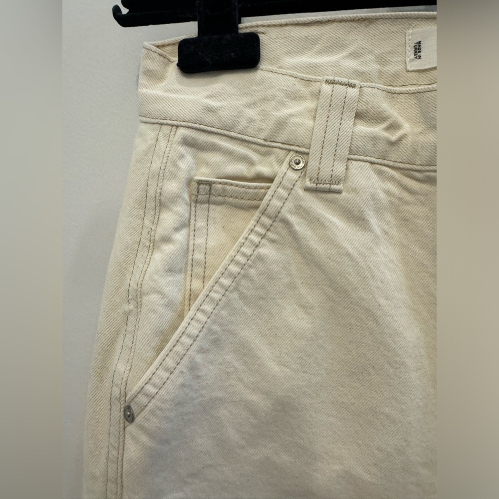 NWT Mango Cream Pocket Cargo Jeans - Picture 7 of 10
